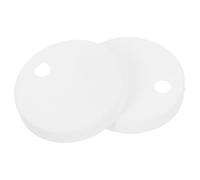GALPADA Cache-Boulons De Toilettes Blancs Couvercle Décoratif pour Vis De Toilette Capuchons De Boulons Ronds en Plastique pour Fixation De Siège Et Charnière 1 Paire