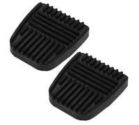 GALPADA Cache-pédales en Caoutchouc Noir Antidérapant pour Pédales D'embrayage Frein, Remplacement Facile à Nettoyer pour Voitures Universelles et Camions, 2 Pièces