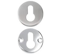GALPADA Cache-Serrure en Acier Inoxydable 304 Haute Résistance à L'Usure, Couvercle Décoratif Rond pour Trou de Serrure, Lot de 2 pour Portes Intérieures et Meubles Style Aléatoire