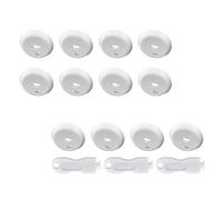 GALPADA Caches de Prises de Courant pour Garçon et Filles et Animaux en Abs Robuste Blanc, Lot de 18 Pièces Design Structurel Sécurisé pour Protection Domestique
