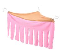 GALPADA Cachette D’Angle pour Cobayes et Lapins Nains, Coton Rose | Espace Dissimulé, Hauteur Réglable, Trois Côtés à Rideaux, Léger, pour Habitat Cochon Dinde et Décor