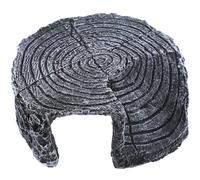 GALPADA Cachette pour Reptiles Résine Abri Sombre et Réaliste Forme de Souche Arbre Plateforme de pour Lézards Tortues et Amphibiens Habitat pour Terrarium Terrestre