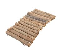 GALPADA Cachette Tortue Bois Naturel Abri Reptile DIY avec Plateforme Basking pour Terrarium Support Solide pour Repos et Jeu des Tortues Décor Reptile Sécurisé et Fonctionnel