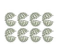 GALPADA Cadre de Boule Topiaire en Plastique Vert 8pcs, Support à Fleurs Résistant Pluie et Soleil, pour Décoration Jardin et Maison