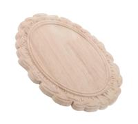 GALPADA Cadre de Miroir Décoratif en Bois Sculpté Style Européen Vintage Beige Ornementations Complexes pour Décoration Murale et Intérieur Moderne