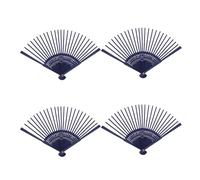 GALPADA Cadre éventail en Bois, Lot de 4, pièces du Squelette du Ventilateur à Monter soi-même, Style Japonais, Portable et léger, pour décoration Maison et Loisirs créatifs