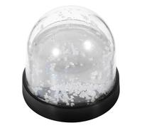 GALPADA Cadre Photo Boule à Neige DIY avec Base Noire en Plastique Kit Sublimation Photo Personnalisable Décoration Festive pour Anniversaire et Noël - 1 Pièce