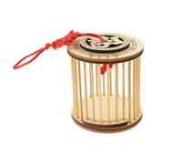 GALPADA Cage à Grillons en Bambou Naturel Petite Taille Compacte Cage Suspendue Portable pour Maison et Extérieur Support d'Observation d'Insectes pour Garçon et Filles d'Exploration