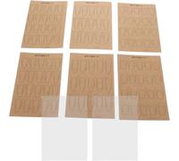 GALPADA Cahier d'Entraînement Double Face pour Nail Art Réutilisable 6 Modèles d'Ongles 2 Feuilles PET Transparentes Papier d'Apprentissage Portable pour Débutants en Manucure et Dessin