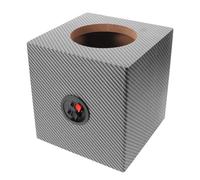 GALPADA Caisson de Basses Scellé en Bois Naturel 5 Pouces pour Voiture et Camion, Enceinte Vide Portable sous Siège Isolation Acoustique, Caisson de Haut-Parleur Audio pour Système Stéréo