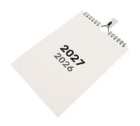 GALPADA Calendrier Mural Mensuel 2027 Blanc en Papier, Spiralé | Design Minimaliste Nordique, Section D'écriture, Usage Maison ou Petit Bureau, Fer et Papier