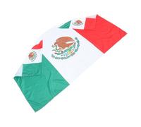 GALPADA Cape Drapeau Mexique en Polyester Respirant avec Manches, Facile à Enfiler pour Fans de Football Lors des Journées de Match ou Célébrations Nationales