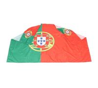 GALPADA Cape Drapeau National du Portugal en Polyester Léger et Réutilisable avec Manches, Événements Sportifs Supporters de Tous Âges
