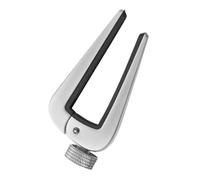 GALPADA Capo de Guitare Réglable en Alliage de Zinc Argenté Silicone, Compatible 6 et 12 Cordes, Stable et Fiable pour Guitares Acoustiques, Classiques et Mandolines