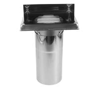 GALPADA Capuchon D'aération Mural en Acier Inoxydable 100 Mm Protection Pluie et Installation Amovible pour Conduit D'évacuation de Sèche-linge Extérieur