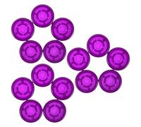 GALPADA Capuchons de Boutons de Pédale d'Effet Guitare Électrique en Plastique Violet, Lot de 15 Pièces, Accessoires pour Pédalier, Protection Antidérapante pour Potentiomètres,