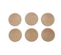 GALPADA Capuchons de Haut-parleurs à Dôme Rebondissants et Élégants 6pcs Noirs Résistants à la Déformation en Matériau Composite Tissu et Pulpe pour Réparation Audio
