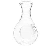 GALPADA Carafe à Vin avec Compartiment à Glace et Trou Pouce Carafon Transparent pour Whisky Bouteille Vide pour Boissons Fraîches