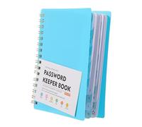 GALPADA Carnet Mots Passe Rigide à Spirale avec Onglets Alphabétiques Organisateur de Mots de Passe et Carnet de Notes Multifonction Papier Lisse Anti-trace pour Usage Personnel