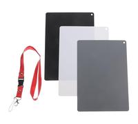 GALPADA Carte Photographique Balance des Blancs Noir, Blanc et Gris Sangle pour Photographie et Vidéo Numérique 17,8X12,8 CM