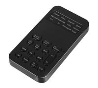 GALPADA Carte Son Plug and Play 8 Effets Sonores Mini Portable Noir Modificateur de Voix Facile à Transporter pour Téléphone et Ordinateur, pour Trick et Live Broadcast