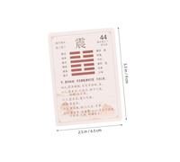 GALPADA Cartes I Ching Hexagrammes Papier Kit Divination Ancien Guide Chinois Jeu Apprentissage Feng Shui et Décoration Coffret avec Manuel Interprétation