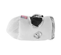 GALPADA Casque D'astronaute Adulte en Polyester Blanc, Confortable et Polyvalent pour Halloween, Carnaval et Fêtes Costumées, Design Créatif pour Hommes et Femmes