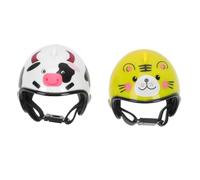 GALPADA Casque De Poulet Ajustable en PP Solide Léger, Chapeau De Poule Protecteur, Accessoires pour Animaux De Compagnie, Lot De 2 Pièces, Adapté Aux Volailles Et Oiseaux Domestiques