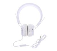 GALPADA Casque Filaire Over-Ear Gaming pour Ordinateur, Oreillette de Jeu Confortable, Blanc Ergonomique Micro et Contrôle, pour Longues Sessions de Jeu et Streaming