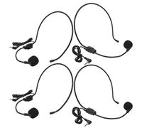 GALPADA Casque Micro Filaire Noir avec Microphone Omnidirectionnel, 4 Pièces, Micro-casque pour Enseignants et Formateurs, Microphone Discret pour Chant, Conférence et Prise de Parole