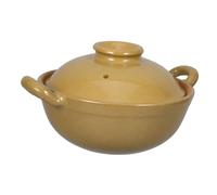 GALPADA Casserole Terre Cuite avec Poignée Unique Pot de Cuisson Traditionnel pour Riz Braisé et Soupe et Facile à Nettoyer pour Cuisine Maison