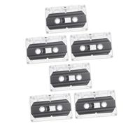 GALPADA Cassettes Audio Vierges 30 pour Enregistrement Lot De 6 Enregistrement DIY Étui Rigide Transparent Cassettes pour Fêtes Et Célébrations pour Bricolage