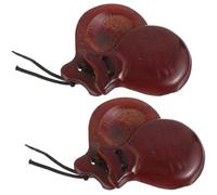 GALPADA Castagnettes en Bois pour Garçon Et Filles, Jouets Rythmiques Petits, Son Clair, Légers Et Faciles à Saisir, Adaptés à L'éveil Musical Cours De Musique, Jeu Éducatif pour Filles Et Garçons