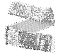 GALPADA Ceinture Large à Paillettes Argentée Élastique pour Femme Robe Habillée Soirée Taille Ajustable Fashionable Glamour