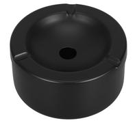 GALPADA Cendrier Extérieur avec Couvercle en Acier Inoxydable Résistant aux Intempéries et Coupe-Vent Noir Design Rond Moderne et Fonctionnel pour Balcon ou Bureau