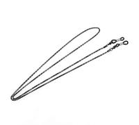 GALPADA Chaîne Serpent en Acier Inoxydable Noir, Porte-chaînette pour Lunettes Facile à Utiliser et Réglable, Style Vintage Délicat et Solide pour Femmes et Hommes