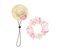 GALPADA Chapeau De Paille pour Animaux De Compagnie Guirlande pour Chien Casquettes pour Animaux De Compagnie Chapeau De Paille pour Chat pour Chien