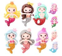 GALPADA Charms Résine Sirène 10 Pièces pour Kit DIY Coques Téléphone et Bijoux Accessoires Thème Océan et Parures Cheveux