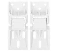 GALPADA Charnière de Congélateur en Plastique Blanc 2 Pièces Charnière de Porte de Congélateur Portable à Bouton Pliable Vitrine et Présentoir