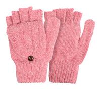 GALPADA Chauds Pour Femme Mitaines Convertibles En Laine Avec Rabat Flexible D'Hiver Demi-Doigts Confortables Pour ActivitéS ExtéRieures Et Travail