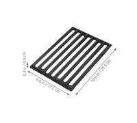 GALPADA Cheminée à Haute Température de Barbecue Rectangulaire Support Fonte pour Chauffage pour Barbecue Extérieur et Feu de Cheminée