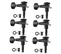 GALPADA Chevilles de Guitare Robustes avec de Blocage Noires Entièrement Fermées Accessoires pour Guitare et Électrique