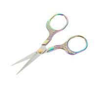 GALPADA Ciseaux à Broder Vintage en Acier Inoxydable, Petit Modèle 5035, Couleur Titane Arc-en-Ciel, Ciseaux de Couture pour Point de Croix et Travaux Manuels, Outil de Coupe Précis pour