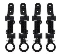 GALPADA Clip de Retenue pour Garde-Boue Arrière de Vélo 4pcs en Plastique Noir, Fixation Facile pour VTT et Vélos Pliants, Accessoire de Cyclisme Anti-éclaboussures