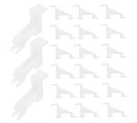 GALPADA Clips De Fixation En Plastique Pour Étagères De Congélateur Et Réfrigérateur, Lot De 20 Pièces, Supports Polyvalents Renforçant Le Rangement Domestique