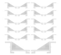 GALPADA Clips Étagères en Plastique 20 Pièces pour Réfrigérateur Congélateur, Supports de Rangement Faciles à Monter pour Usage Commercial et Familial