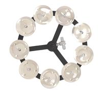 GALPADA Cloche Cymbale Cuivre Argentée pour Batterie Hi-hat Accessoire Compact et Robuste pour Percussion et Puissant pour Musiciens de Batterie