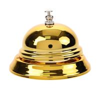 GALPADA Cloche D'appel Dorée Plusieurs Styles Facile à Transporter en Fer Sonnerie Claire et Forte Cloche de Service Classique et Élégante pour Bars et Réceptions D'hôtel Plusieurs Styles
