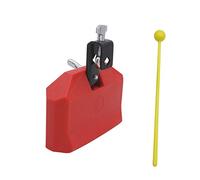 GALPADA Cloche de Vache Durable pour Accessoire de Batterie Instrument de Percussion Rouge Style Aléatoire Parfait pour Éducation Musicale et Amusement