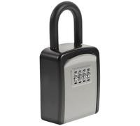 GALPADA Coffre-Fort à Clés Mural en ABS et Acier Gris Boîte à Clés Sécurisée Étanche Combinaison Réinitialisable à 4 Chiffres Serrure 10 000 Codes Installation sans Outil pour Maison